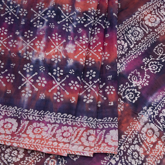 Sungudi Cotton Multi Colour Printed Saree