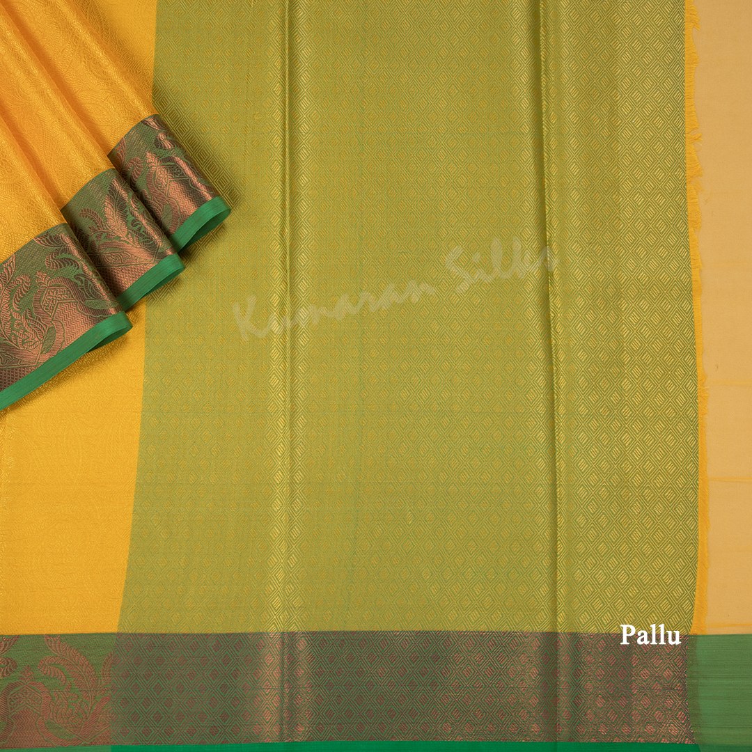 Ranvi Silk Mango Yellow Saree 10