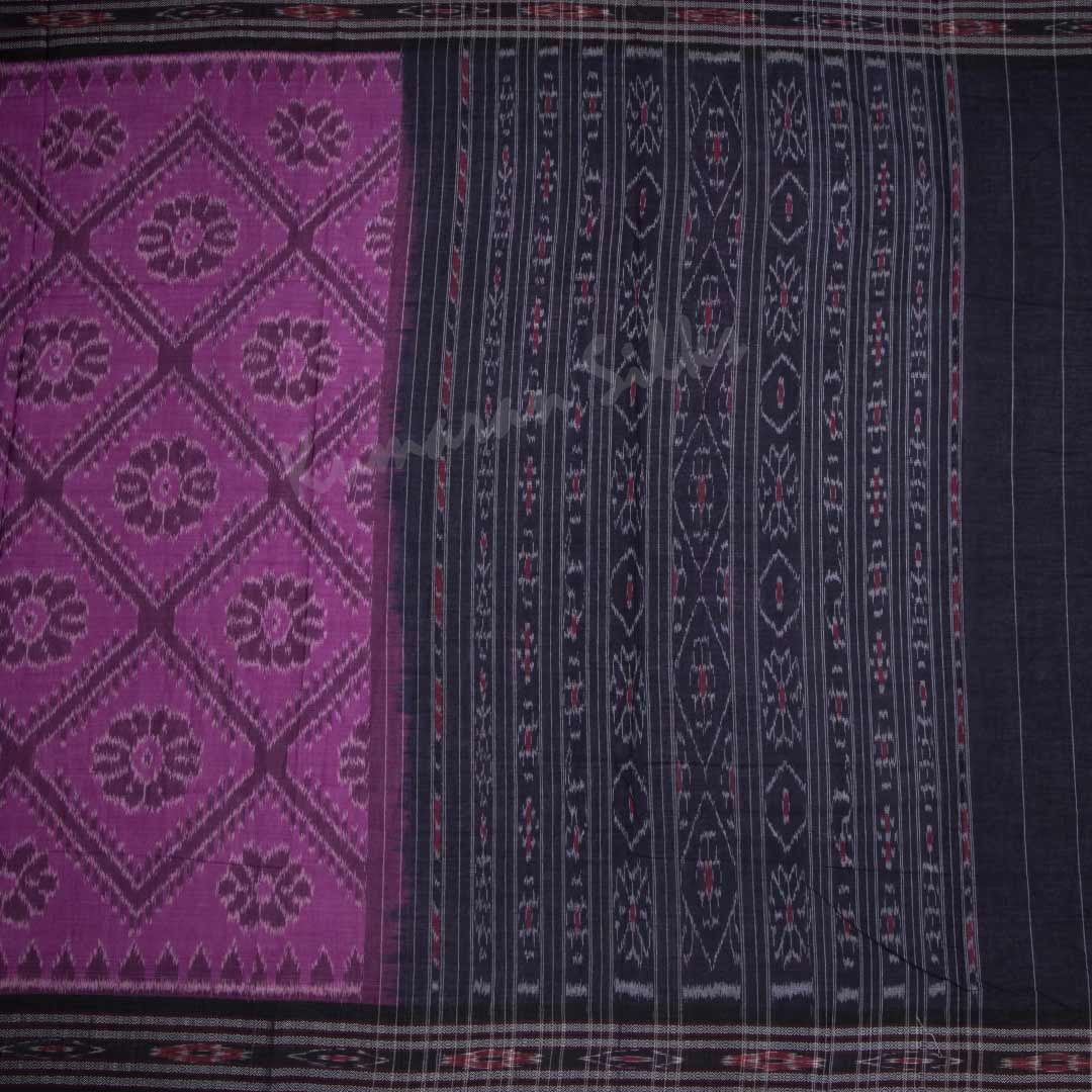 Pochampally Cotton Purple Printed Saree