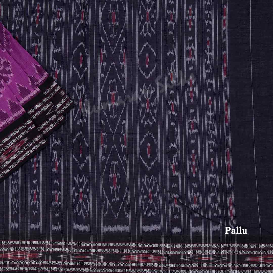 Pochampally Cotton Purple Printed Saree