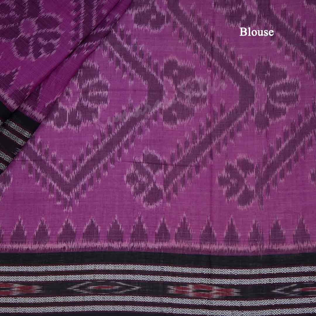 Pochampally Cotton Purple Printed Saree