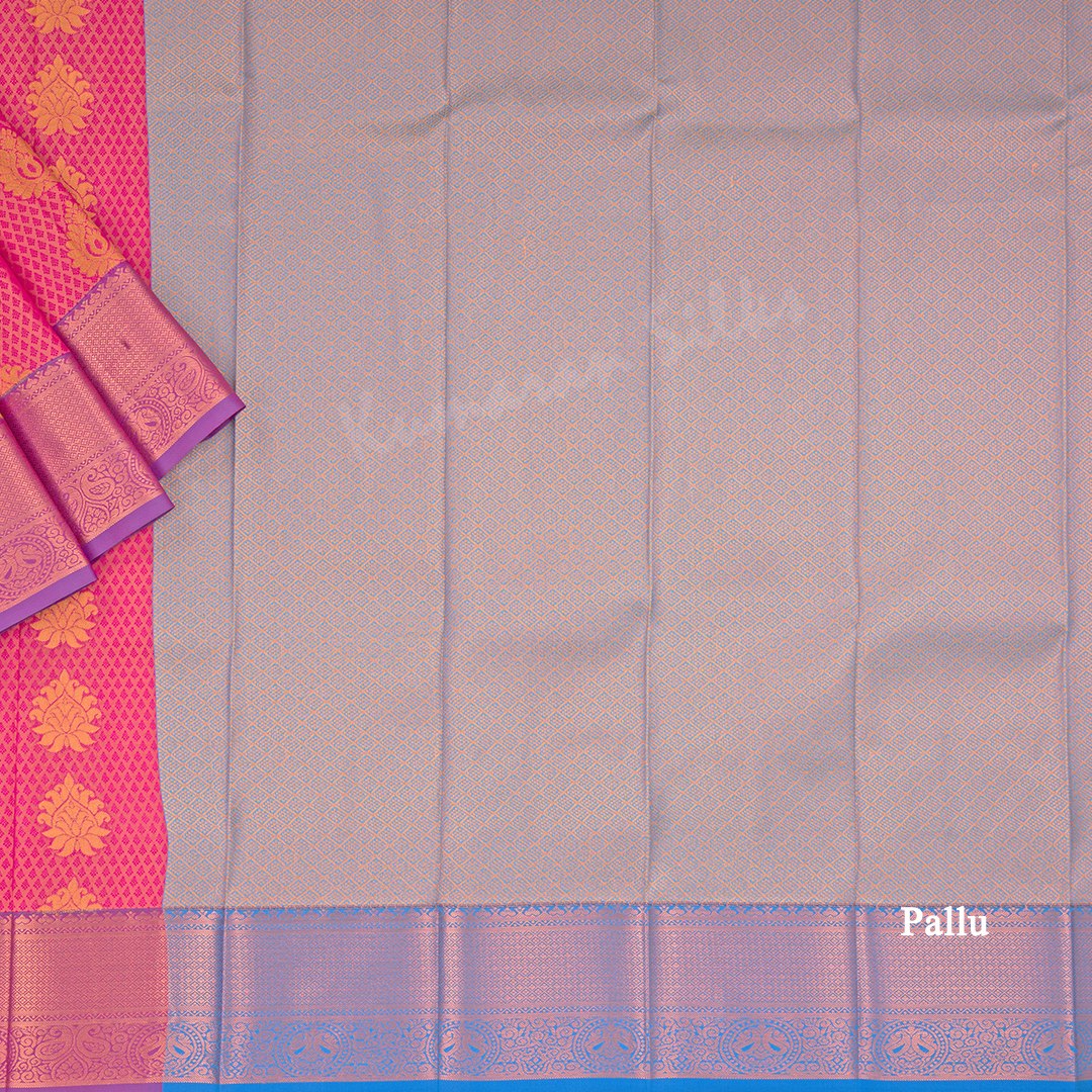 Art Silk Shot Colour Saree With Embossed Design And Zari Buttas