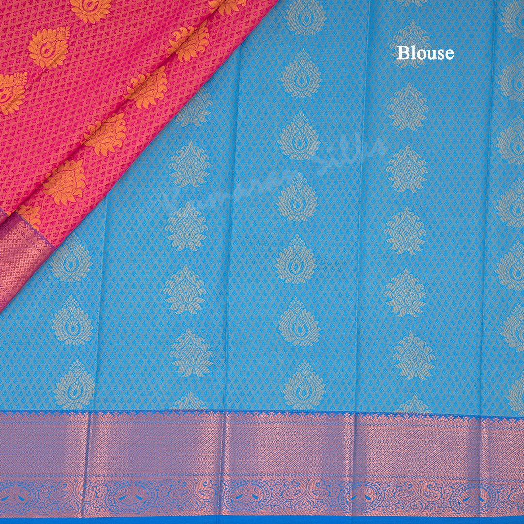 Art Silk Shot Colour Saree With Embossed Design And Zari Buttas