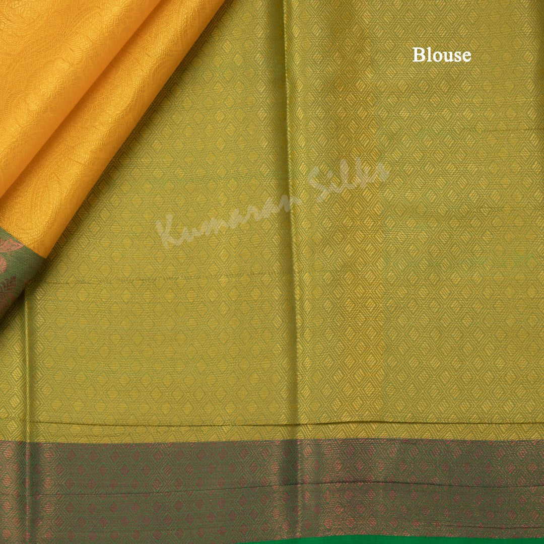 Ranvi Silk Mango Yellow Saree 11