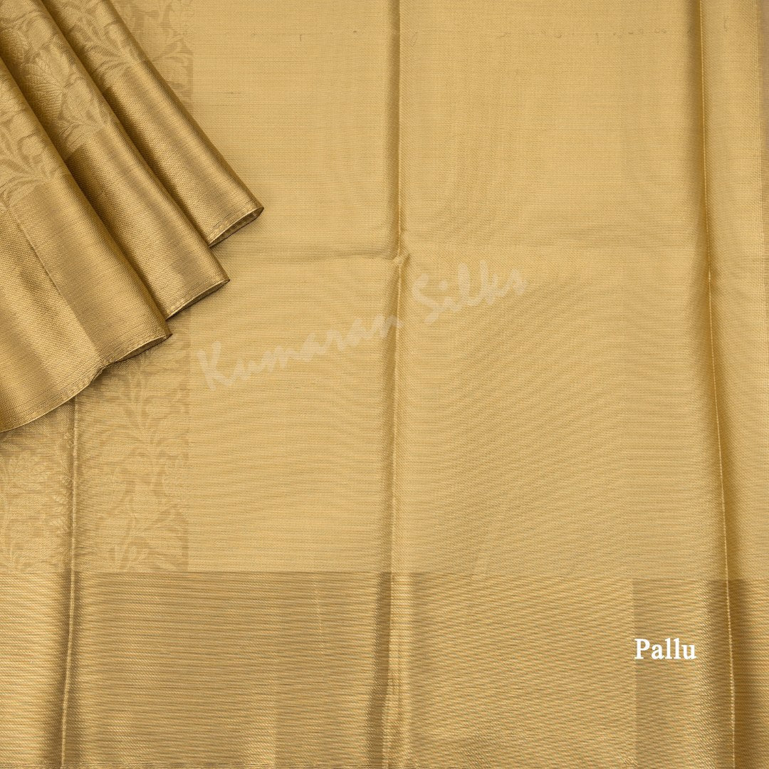 Gold Kota Saree With Floral Design