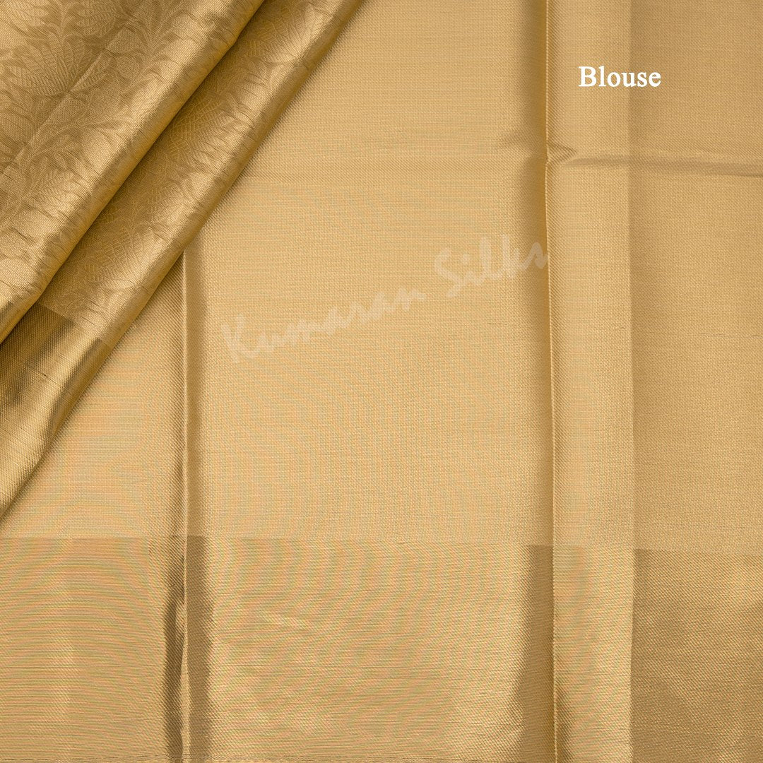 Gold Kota Saree With Floral Design