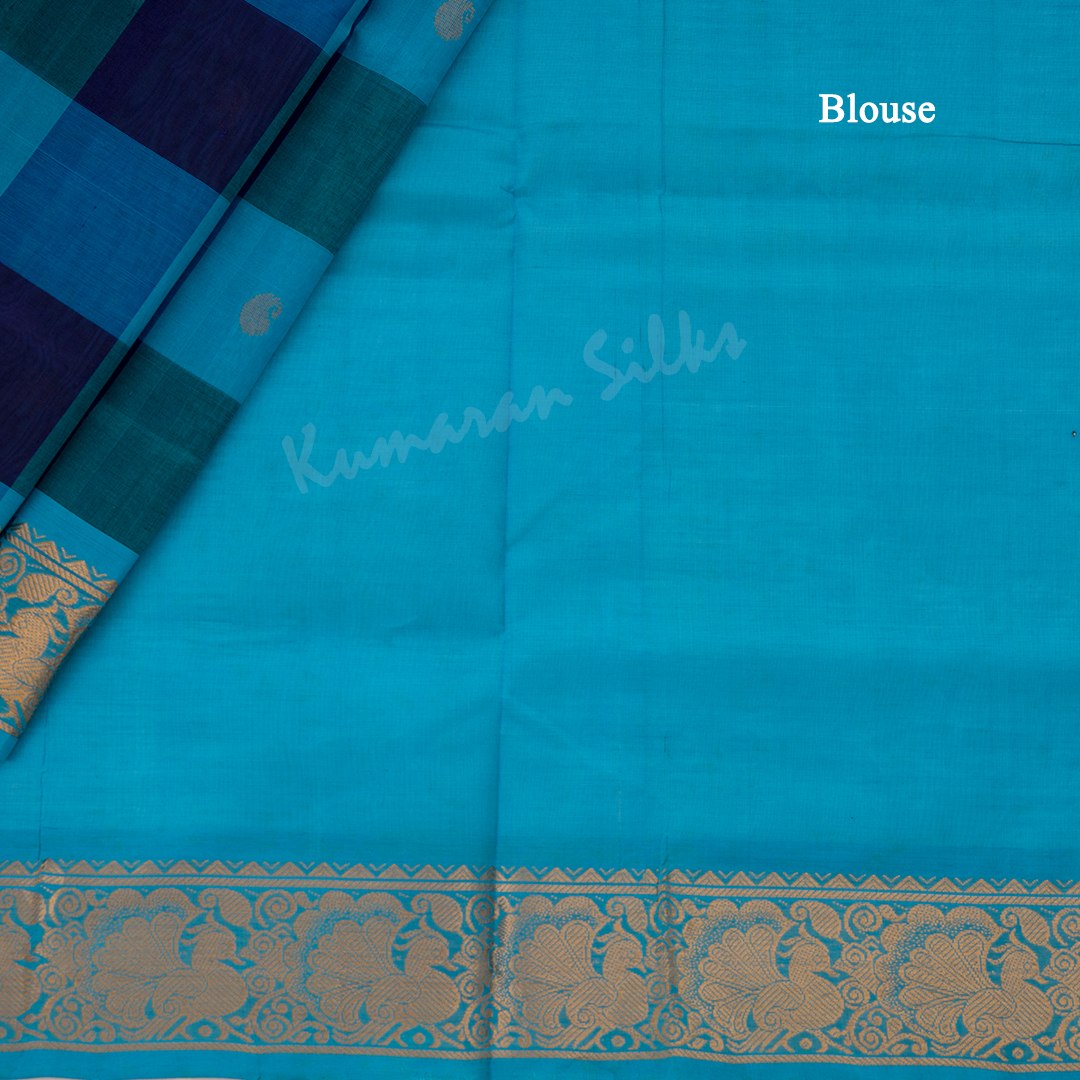 Amirthavarshni Silk Cotton Multi Colour Checked Saree