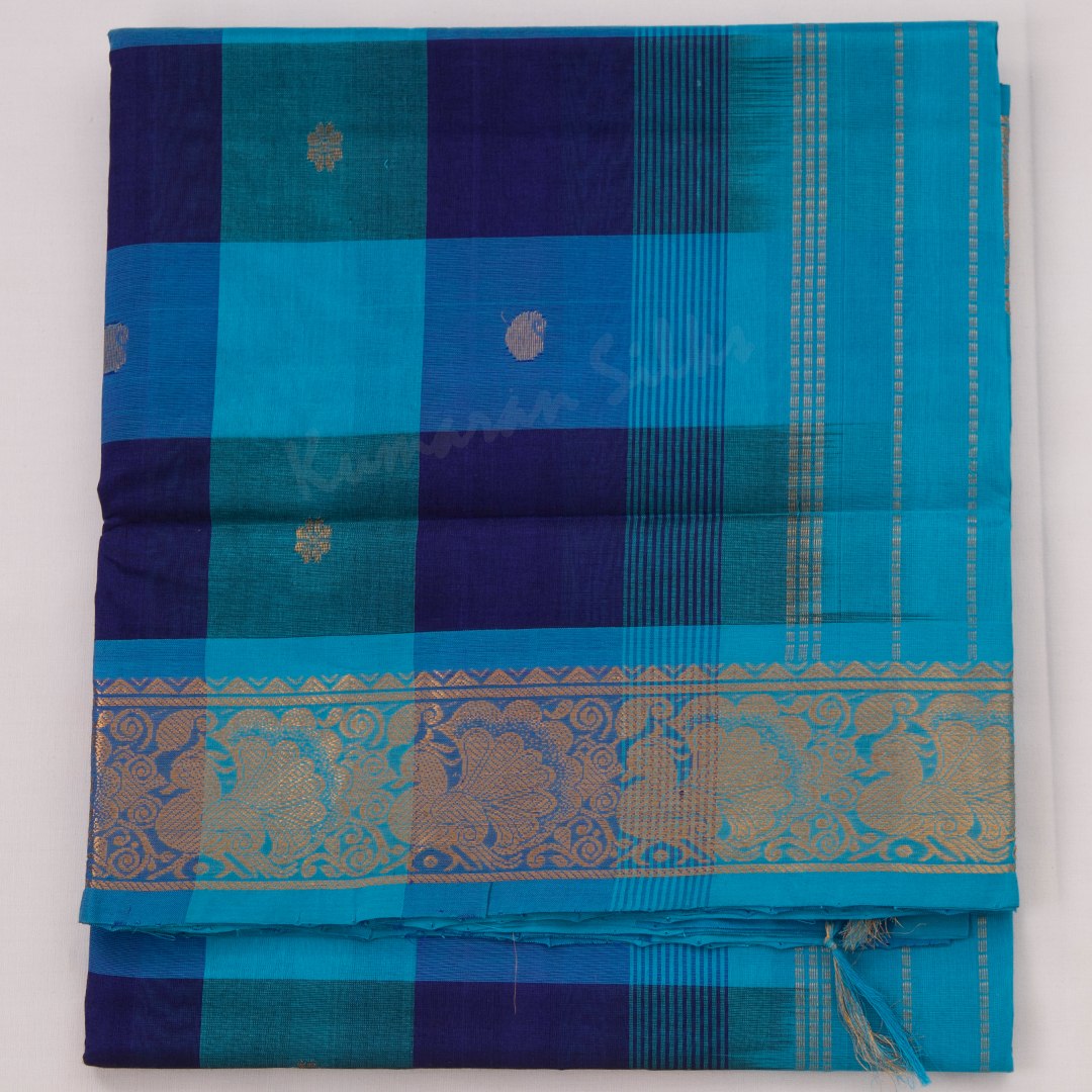 Amirthavarshni Silk Cotton Multi Colour Checked Saree