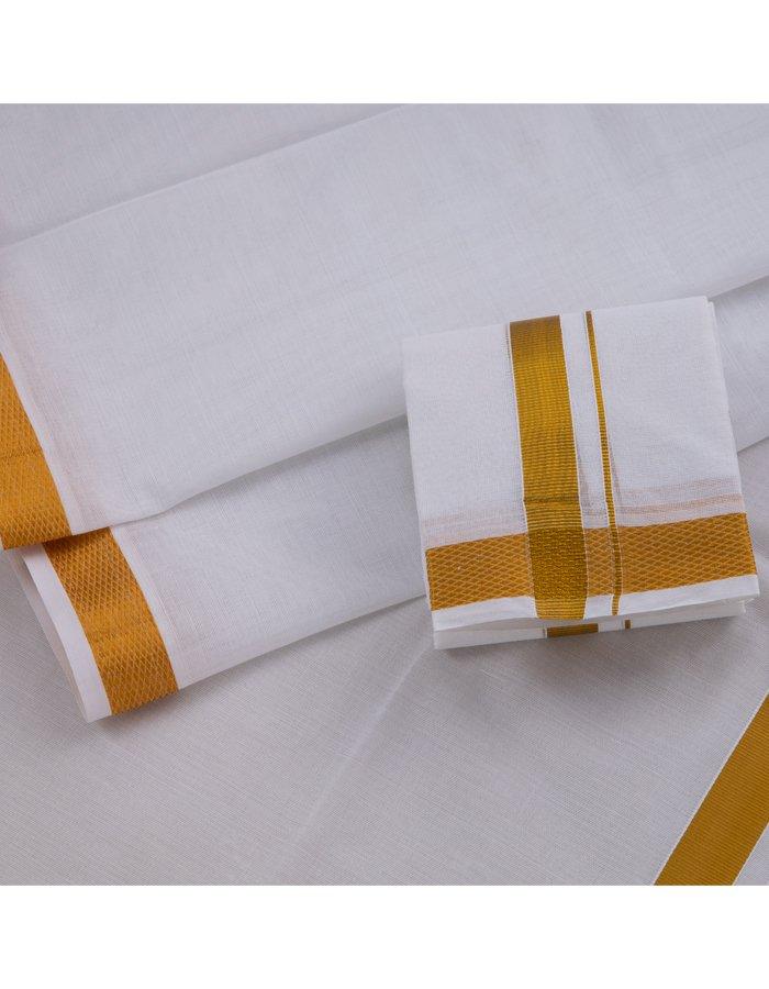 Cotton Veshti & Angavastram - Kumaran Silks