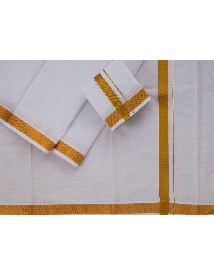 Cotton Veshti & Angavastram - Kumaran Silks