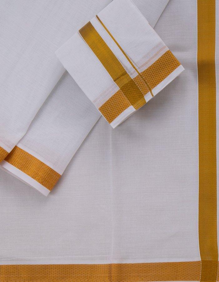 Cotton Veshti & Angavastram - Kumaran Silks