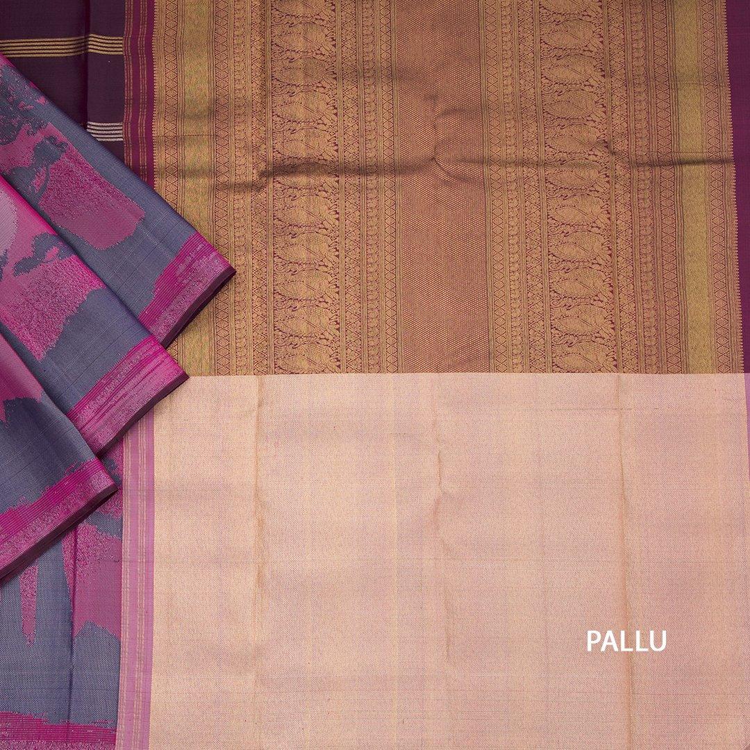 Half And Half Silk With Senic Border - Kumaran Silks