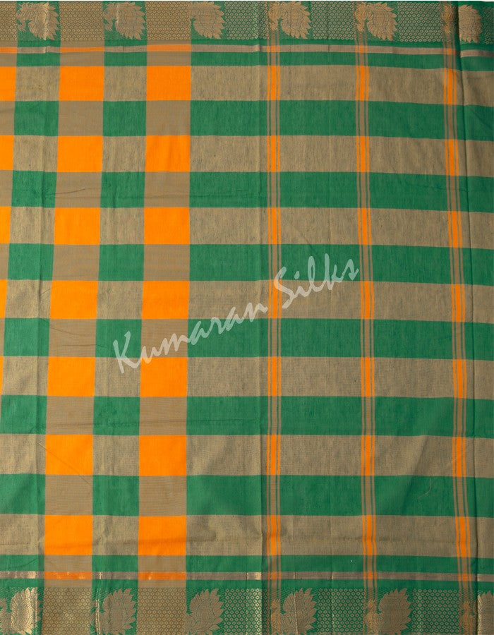 Designer South Silk Check Saree – FashionVibes