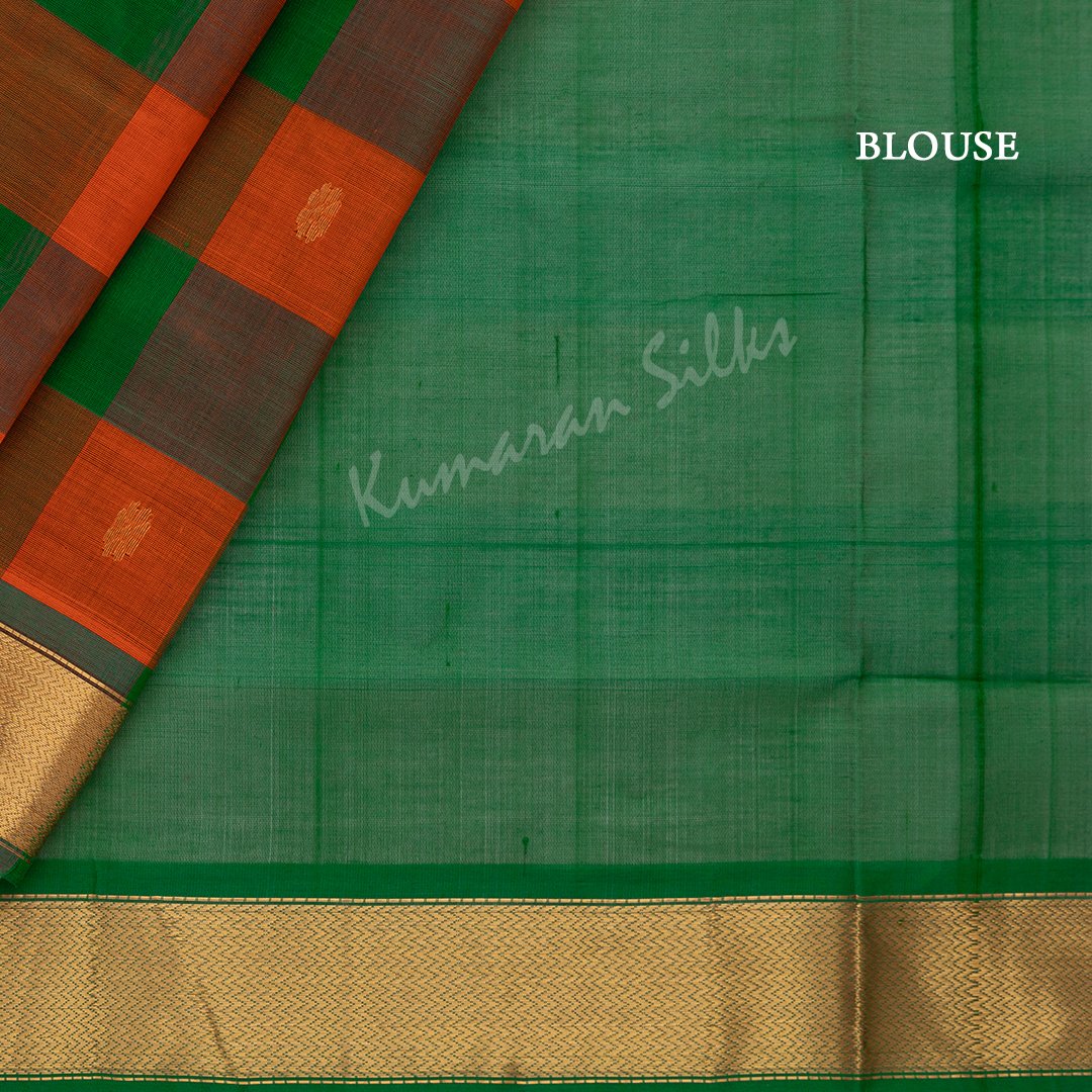 Cotton Checked Multi Color Saree 08 – Kumaran Silks