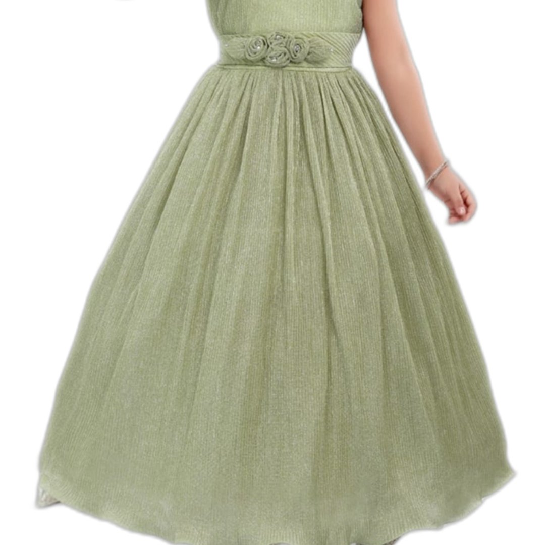 Georgette peach Pista Green Sequence and Embroidery Work Premium Gown at Rs  1699/piece in Surat